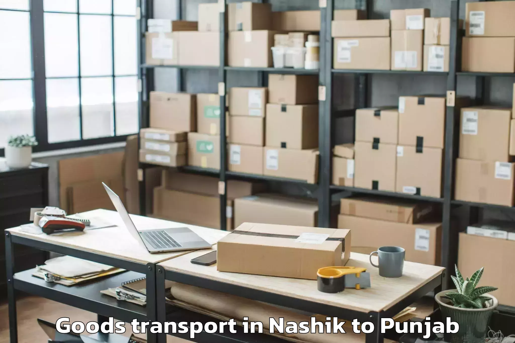 Comprehensive Nashik to Punjabi University Patiala Pat Goods Transport